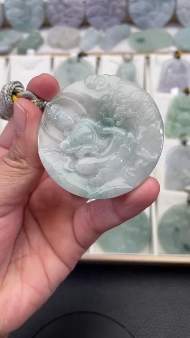 颈饰未镶嵌翡翠天然缅甸翡翠A货157