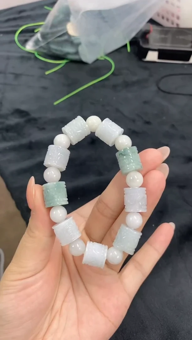 项链未镶嵌翡翠天然翡翠手串