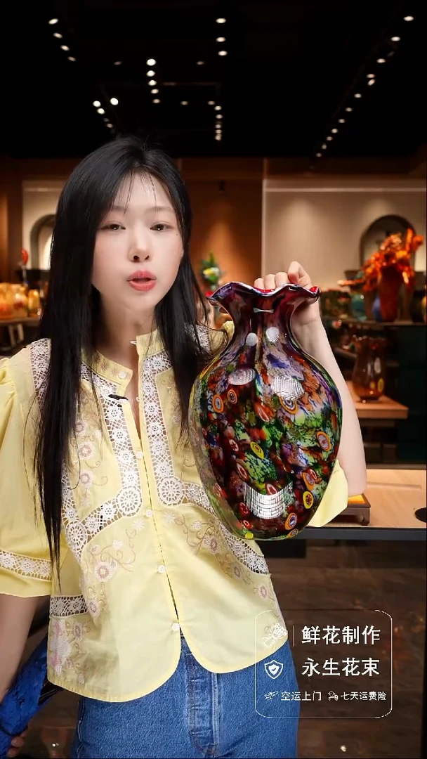 瓶手工花器花束空运包邮送货上门-以图片为准