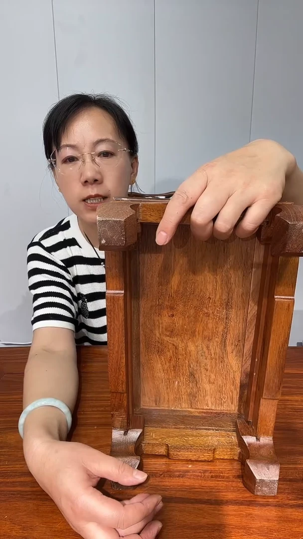 木非花原木原色长方底座33*20*11.5