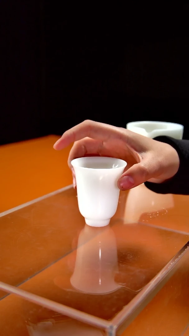 其他陶瓷《言泥陶瓷》羊脂玉冰种素烧系列 品茗杯