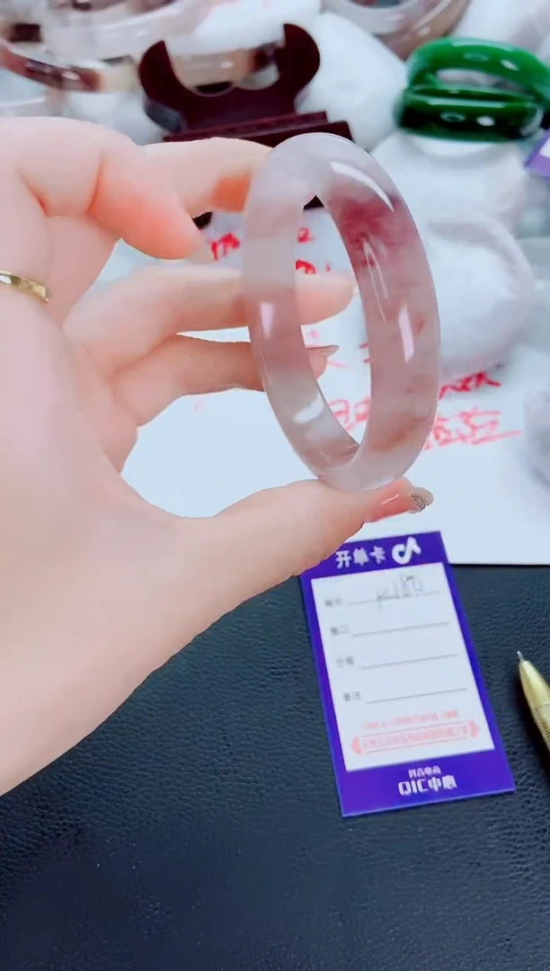 石英质玉手镯未镶嵌H180-57-58