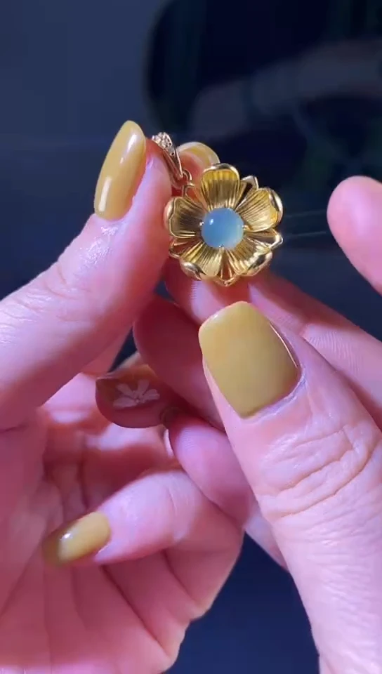 【闪购商品】翡翠颈饰合金翡翠吊坠