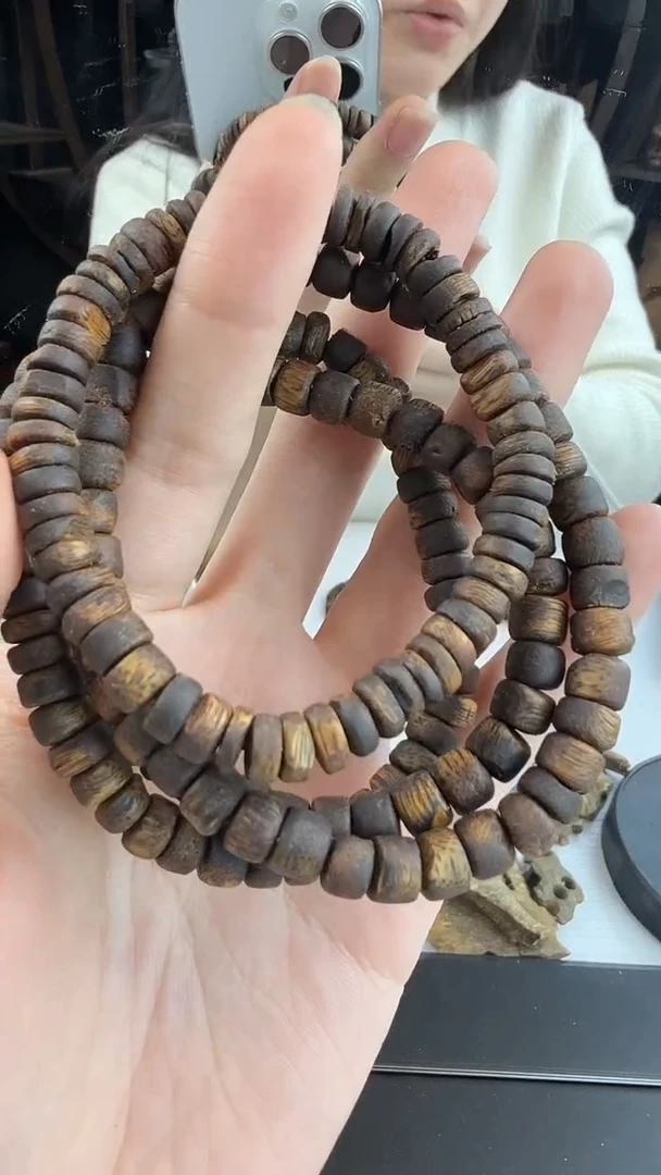 沉香沉香碎屑007奇楠沉香沉水浮张勺子片珠07多样性发其一