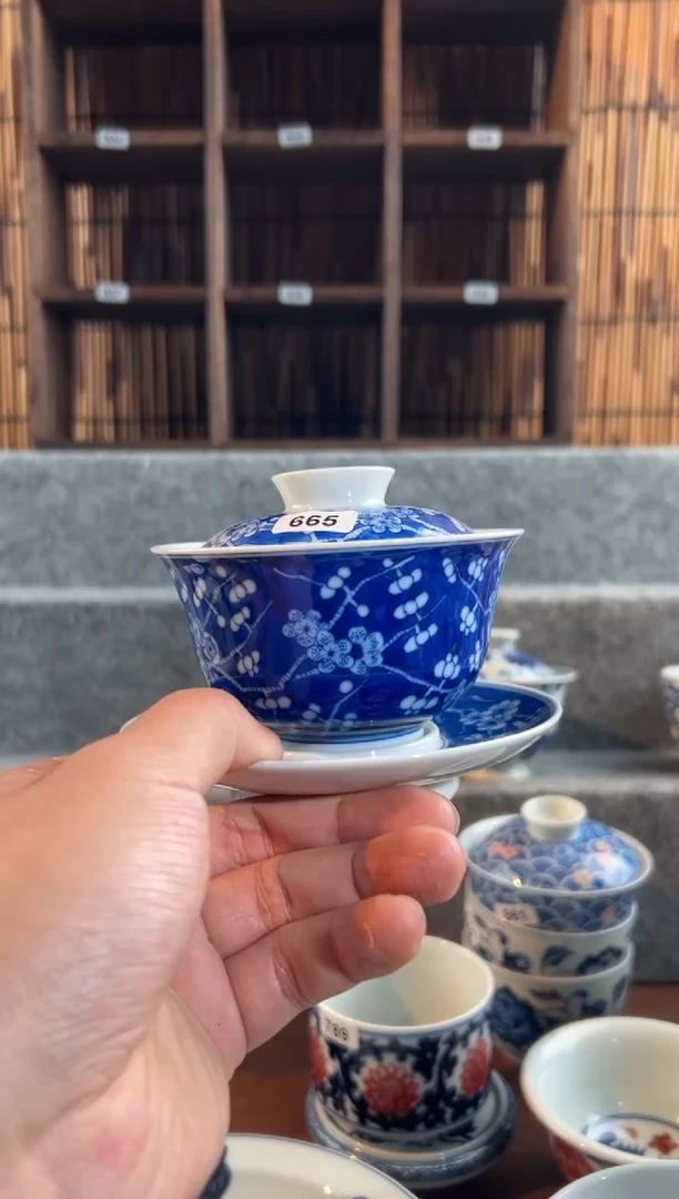 【闪购商品】665天禄言瓷手绘茶器天花板