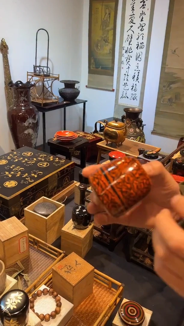 茶枣大漆漆器大漆漆器