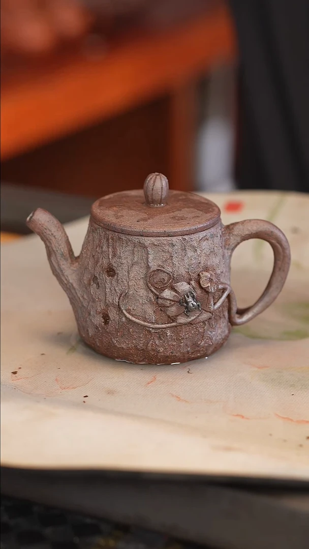 茶壶紫砂原矿手工制作