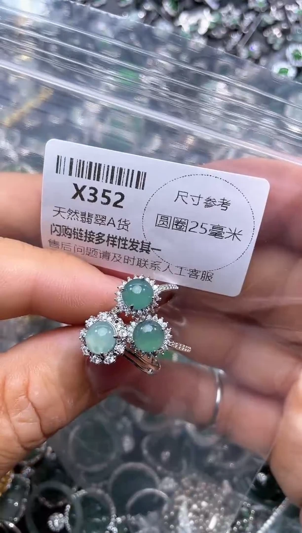 【闪购商品】翡翠颈饰未镶嵌X352戒指 多样性发其一