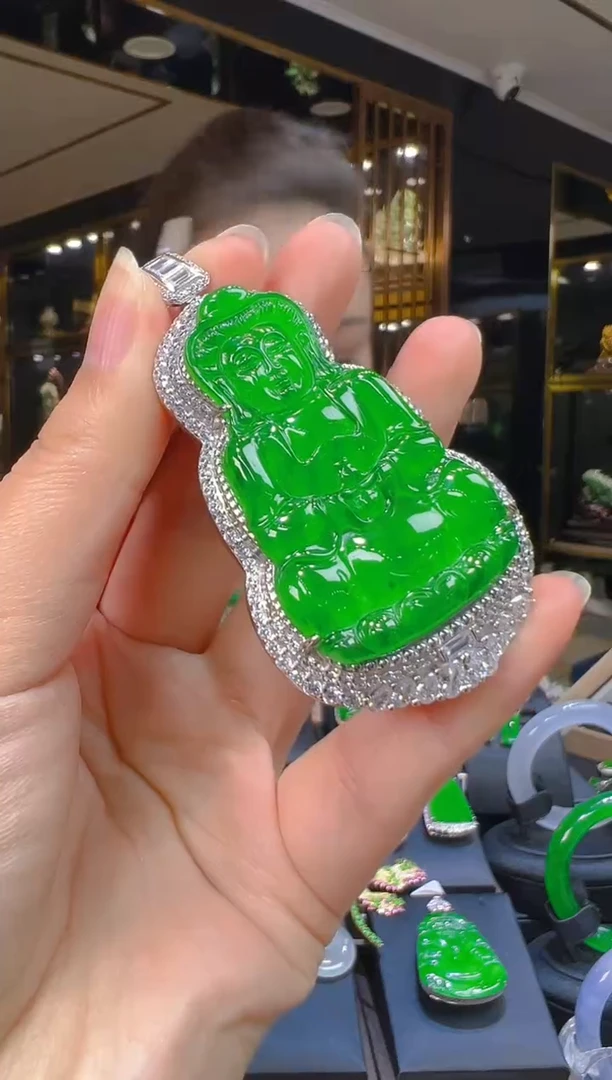 翡翠银S925镶嵌吊坠(赠链)163 （多样性发其一）