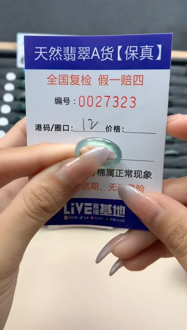 【闪购商品】翡翠戒指未镶嵌天然27323