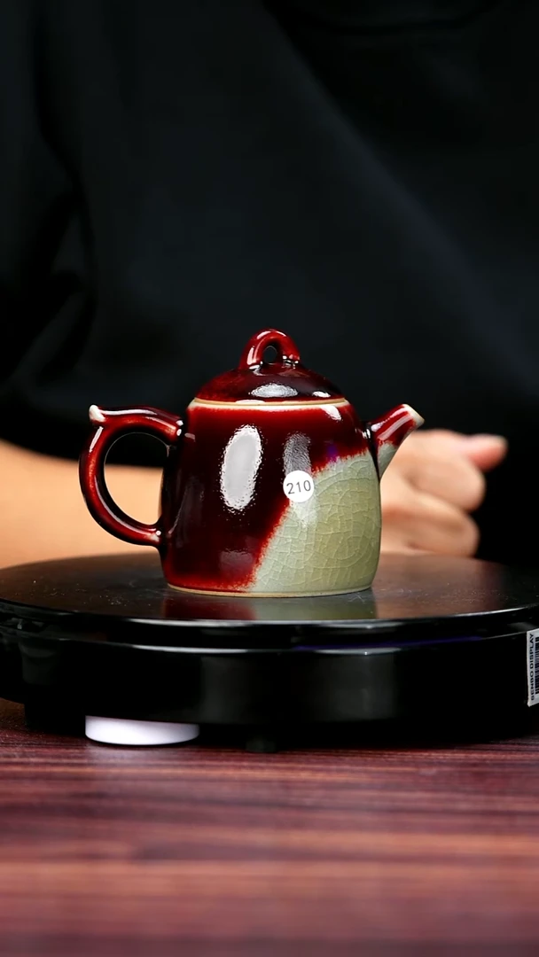 壶210#崔小宁一级品原矿钧瓷壶秦权壶