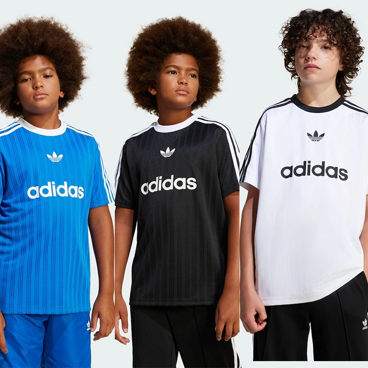 adidas阿迪达斯儿童三叶草经典休闲短袖T恤 JC7310、JM0492、JC7309