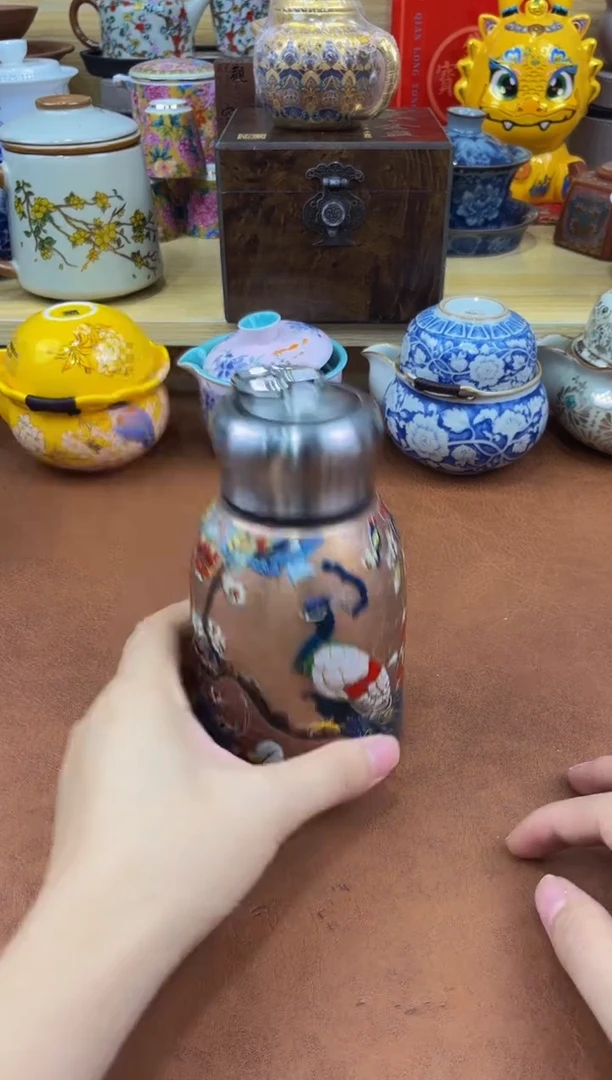 陶瓷茶具摆件旅行套组