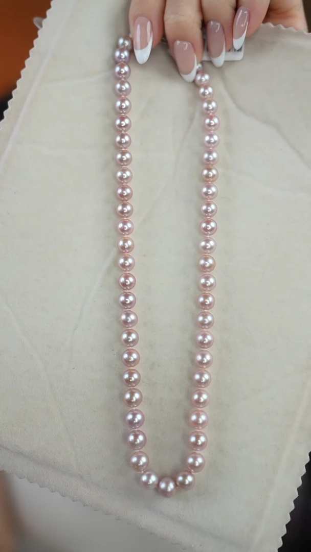 颈饰银S925镶嵌淡水珍珠暗香 福利