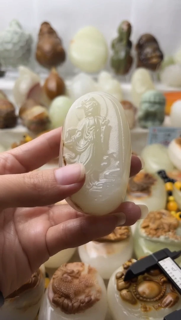 石材古青石棉纹正常不退换观音