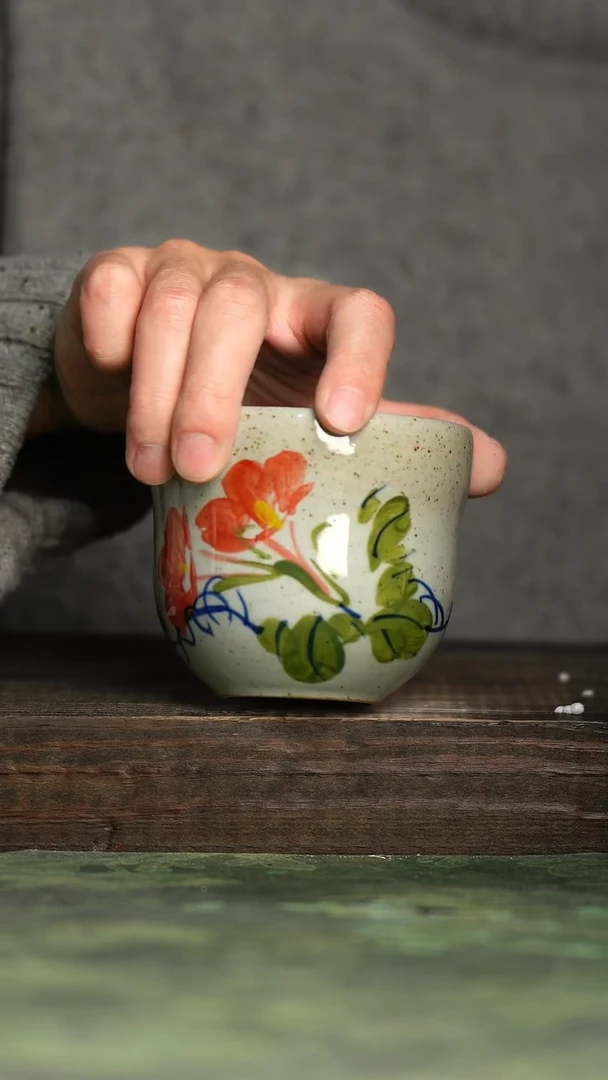 【闪购商品】杯青诗手工手绘瓷器