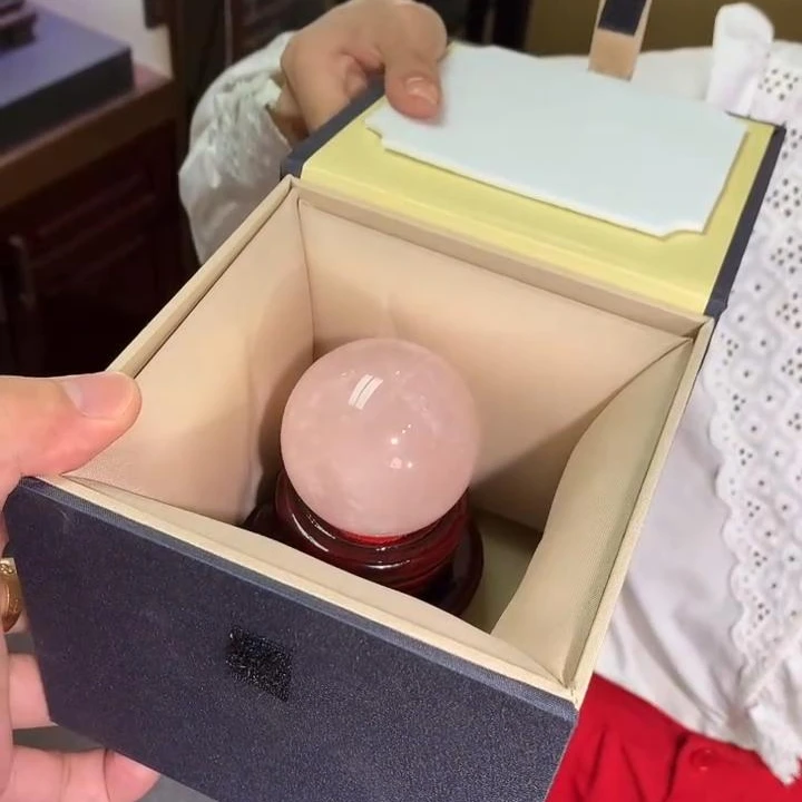 【逍遥】粉晶球55-60mm摆件套装*2039/42/多样性发/1件