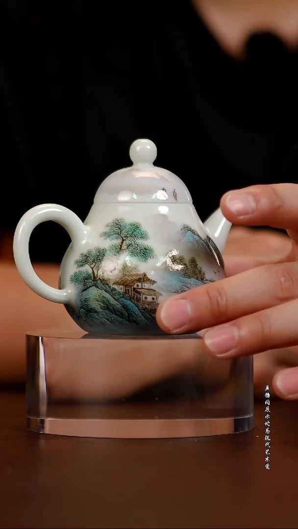 摆件景德镇陶东方现代艺术高端茶器花瓶摆件