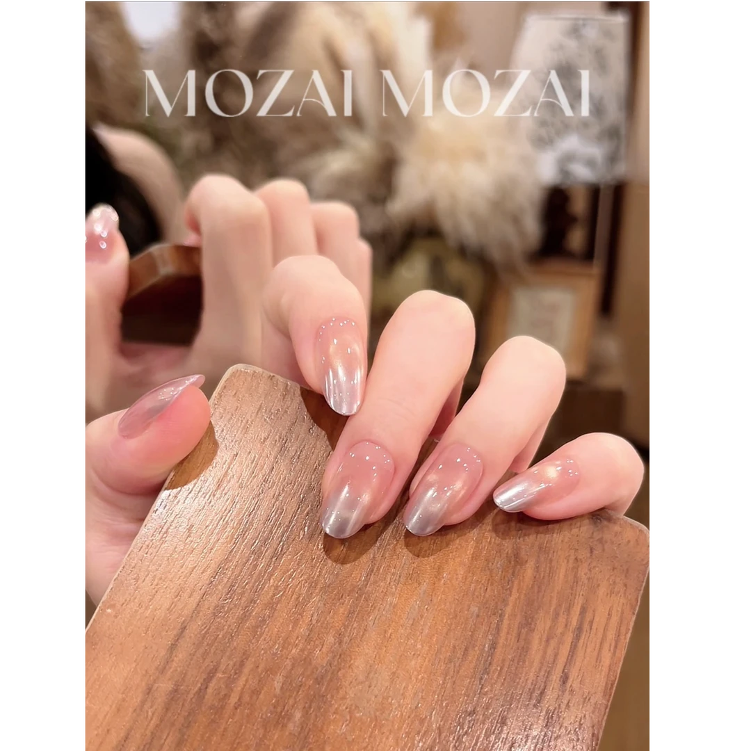 茉哉现货皮皮【海莉】纯手工定制美甲拆卸穿戴甲A4832