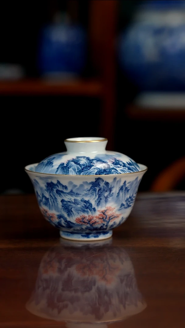 景琳藏北派山水秋江待渡