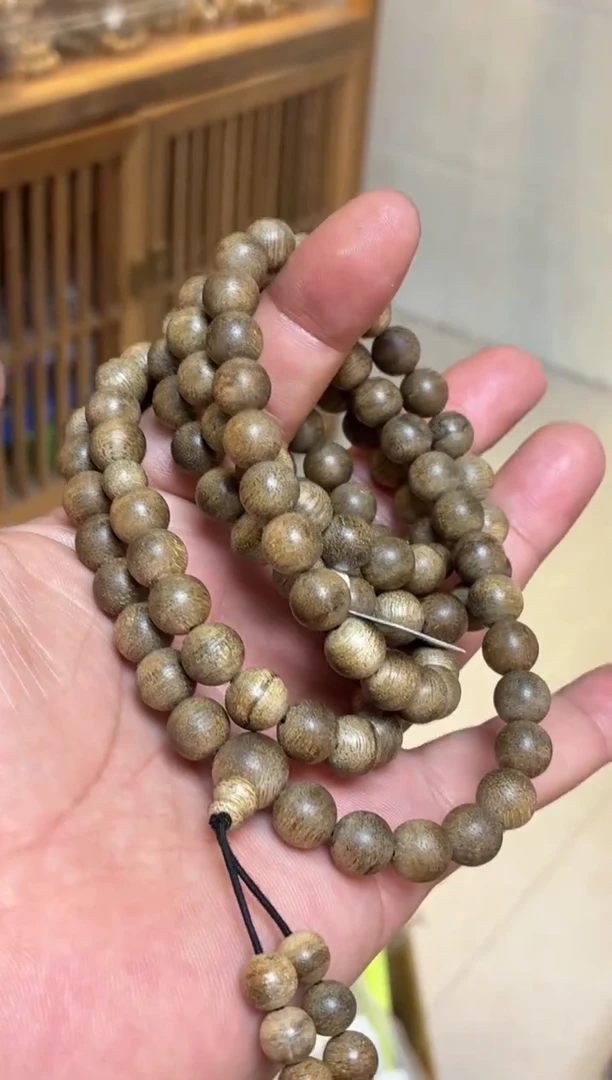 沉香手串 文莱圆珠长串0.9多样性发其一34