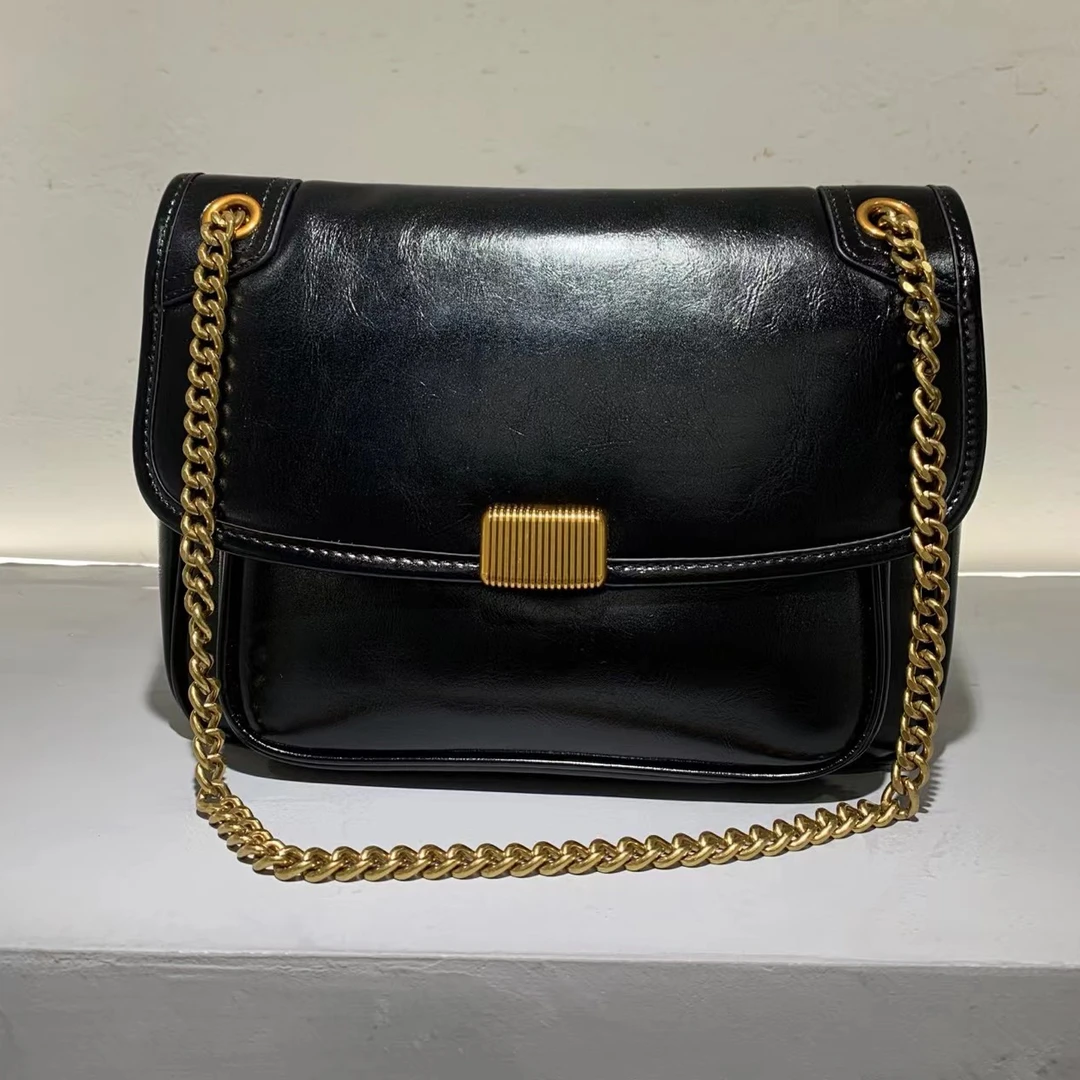 【呆哥专属】SK-1001-黑色轻奢女士时尚新款单肩包