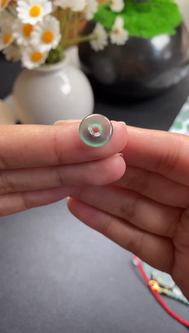 散珠翡翠冰种平安扣