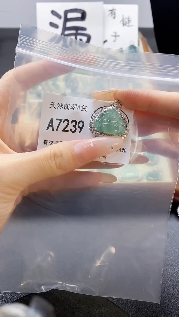 吊坠(赠链)未镶嵌翡翠天然翡翠A货