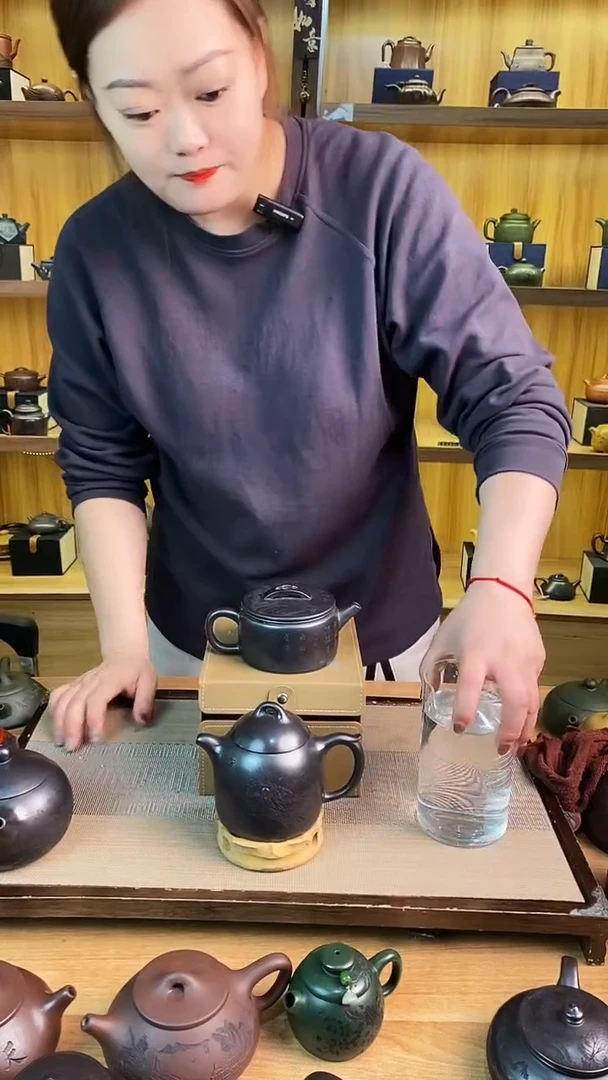 【闪购商品】紫砂茶壶石黄游龙汉瓦【雪】
