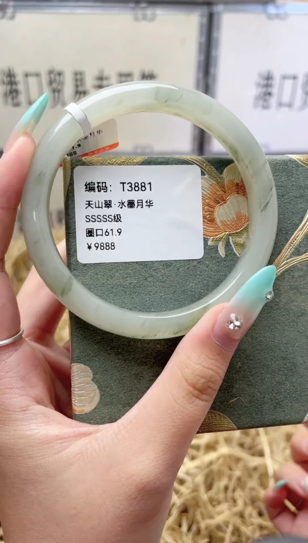 未镶嵌手镯石英质玉T3881