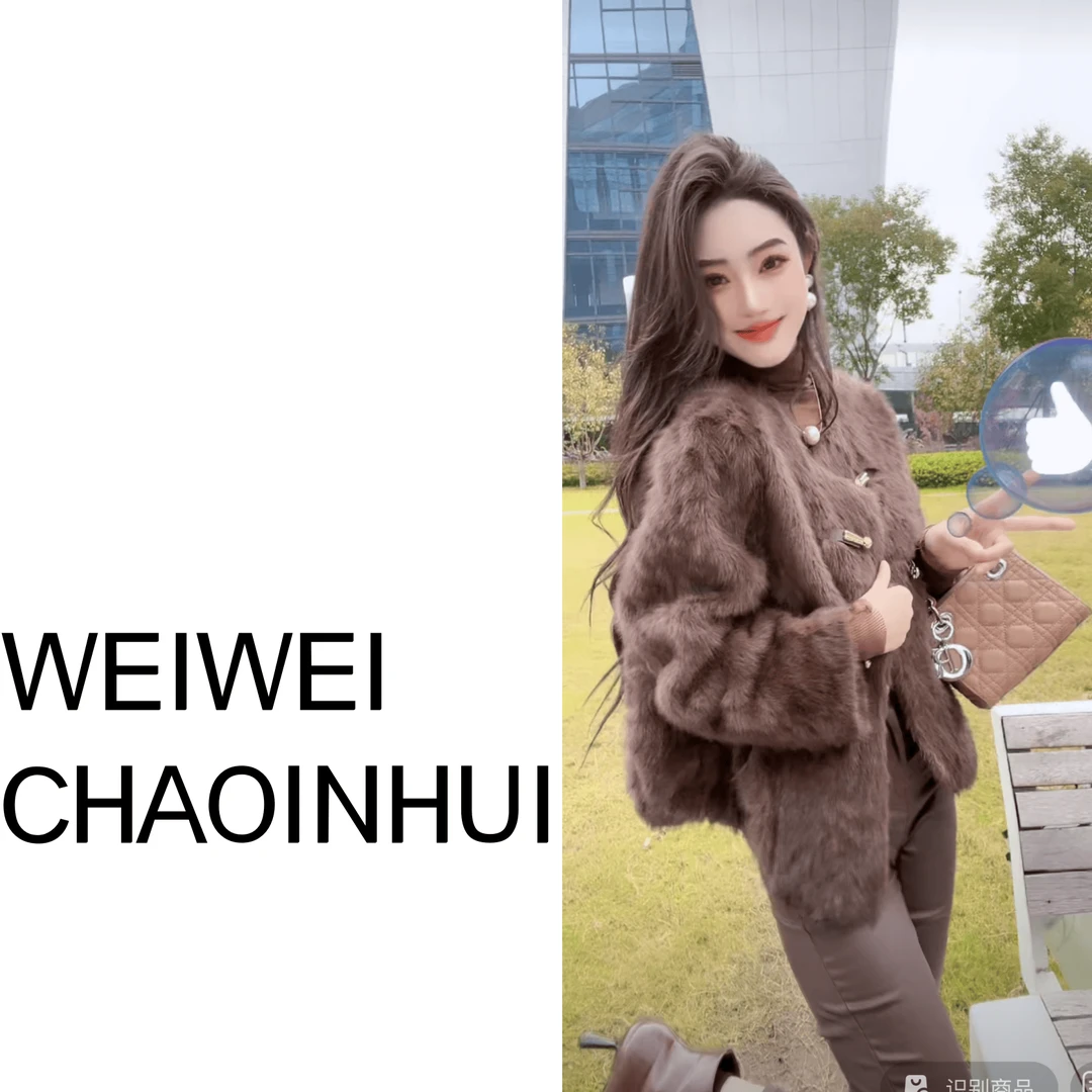 意模【薇薇高端欧货】冬季款时尚洋气轻奢金属盘扣短外套- 31161674