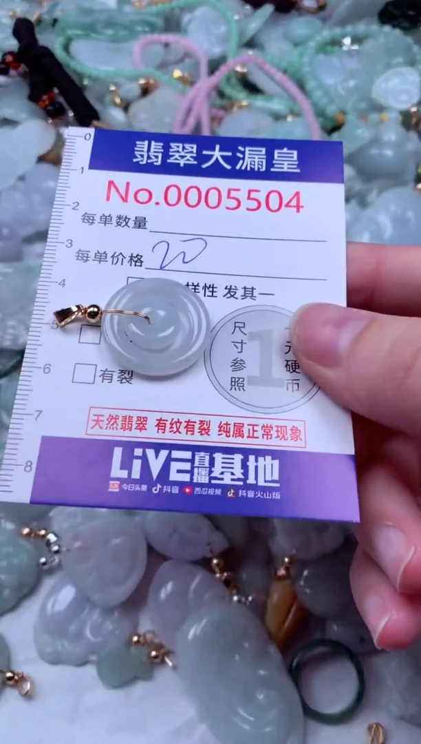 吊坠(不含链)未镶嵌翡翠5504