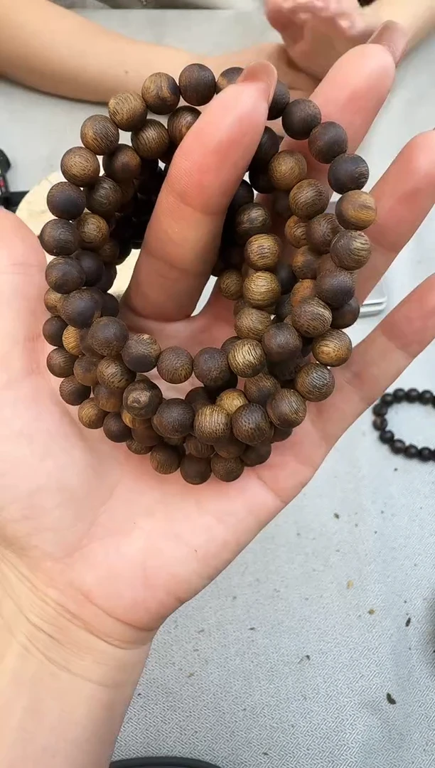 手串沉香0806白奇沉浮圆珠单圈多样性发一