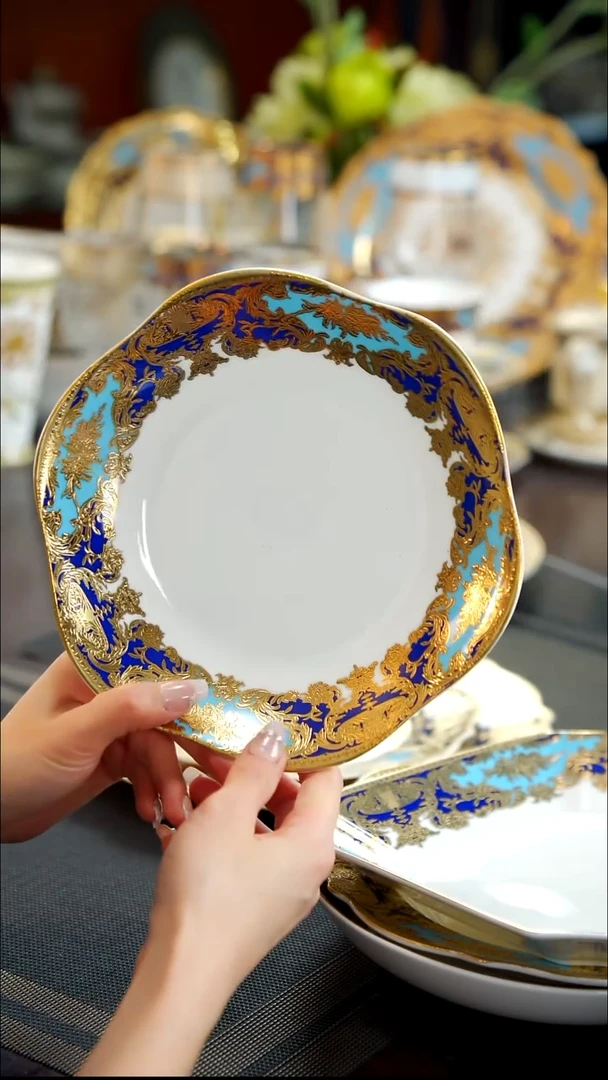 瓷片8英寸菜盘1个