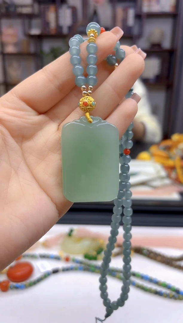 【闪购商品】翡翠毛衣链未镶嵌M623