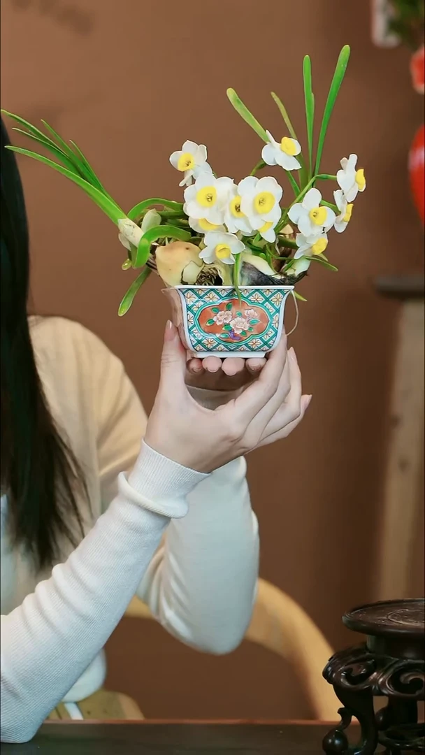 【闪购商品】盆景雕刻水仙