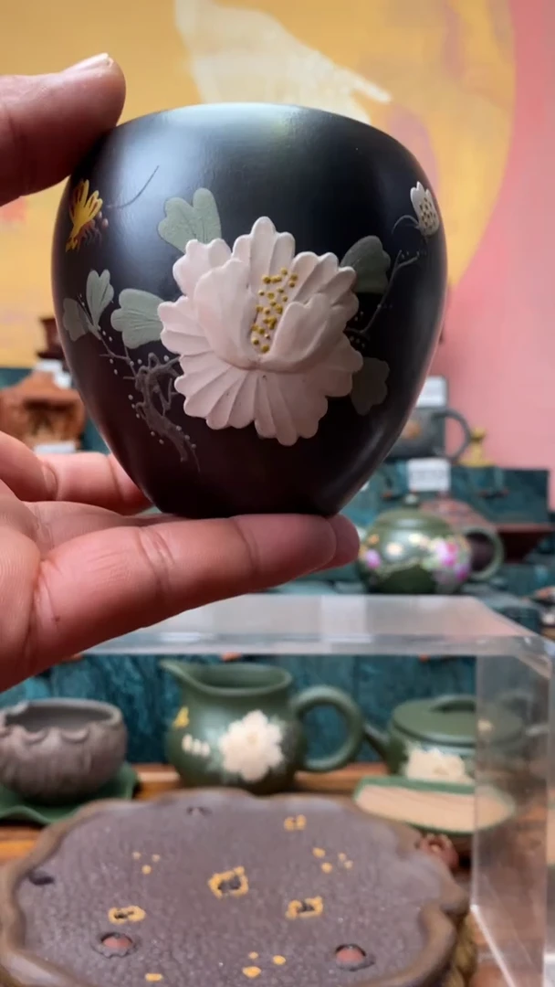 茶杯紫砂宜兴原矿紫砂