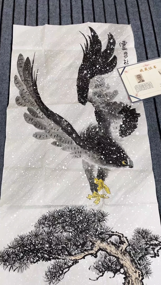 精品四尺花鸟作品