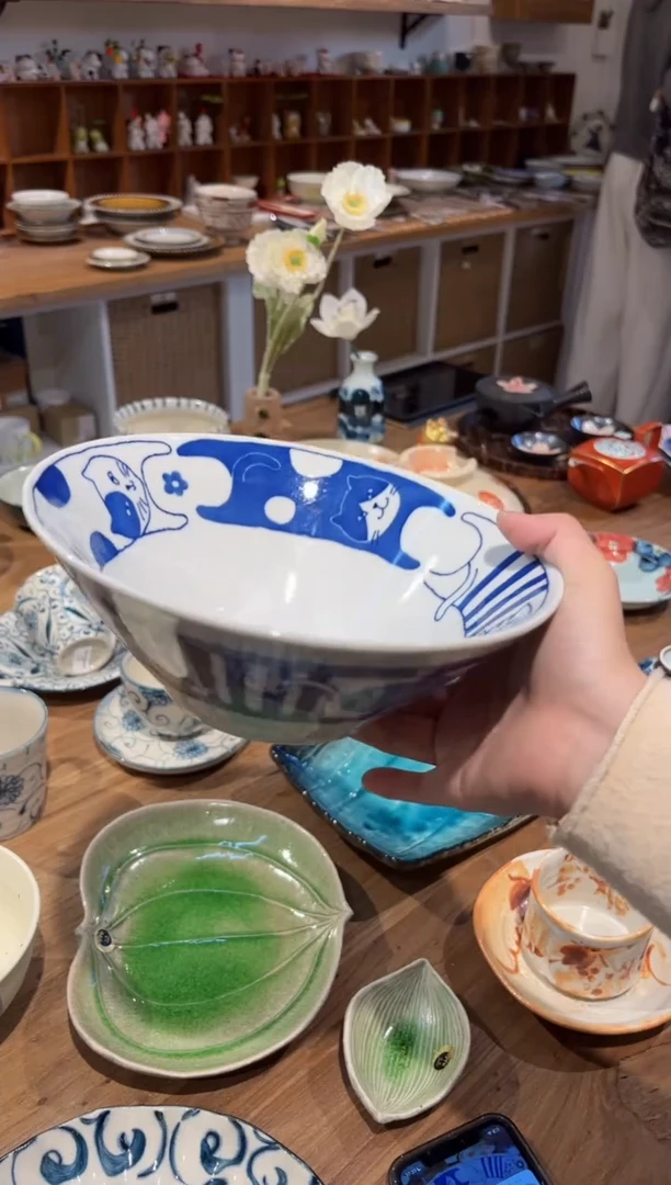 瓷片猫之韵大钵（转圈）