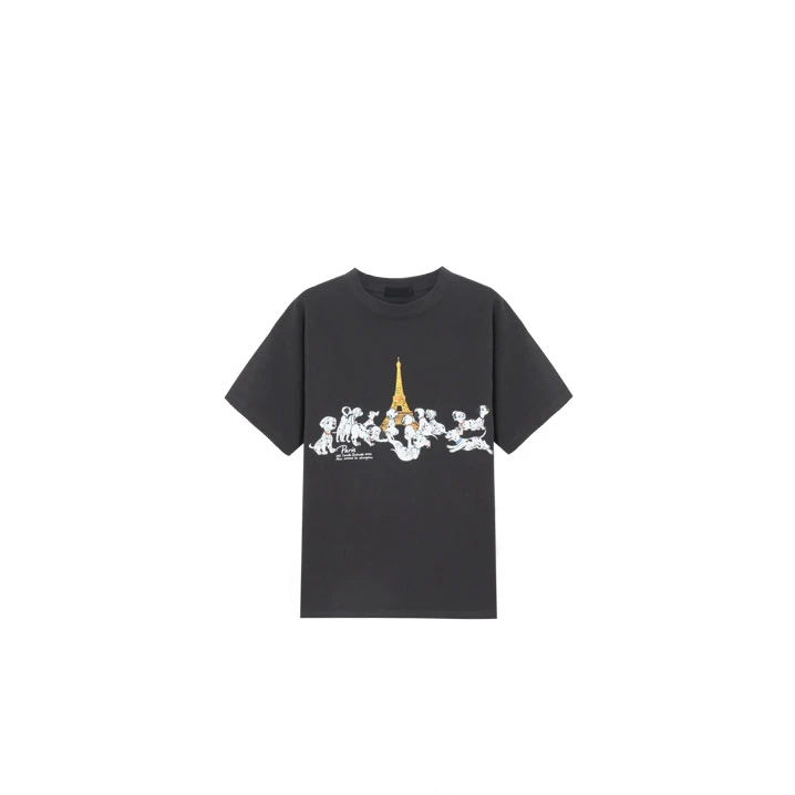 PCNY「塔畔犬趣」四四大王夏季新款小众时尚小狗印花宽松圆领短袖