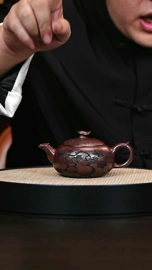 茶壶紫砂凤鸣 石红