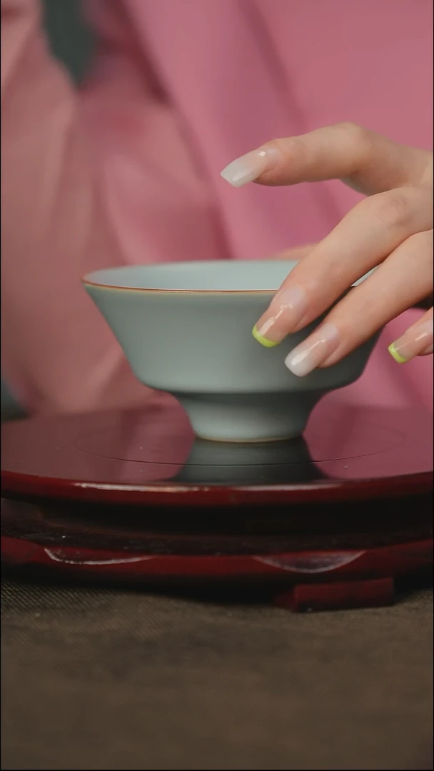 竹节斗笠 带底款