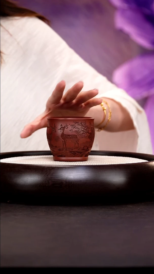 茶壶紫砂宜兴紫砂龙血砂主人杯