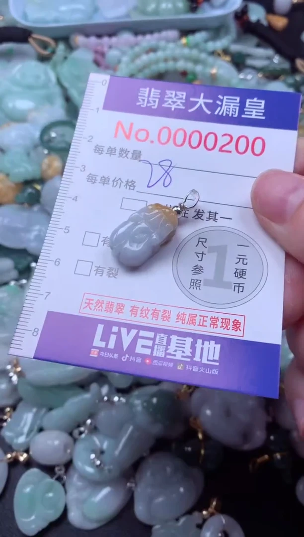吊坠(不含链)未镶嵌翡翠200