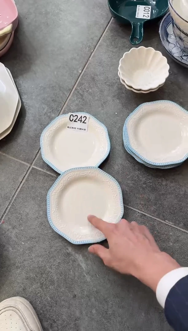 摆件陶C242-2个   库存微瑕陶瓷餐具