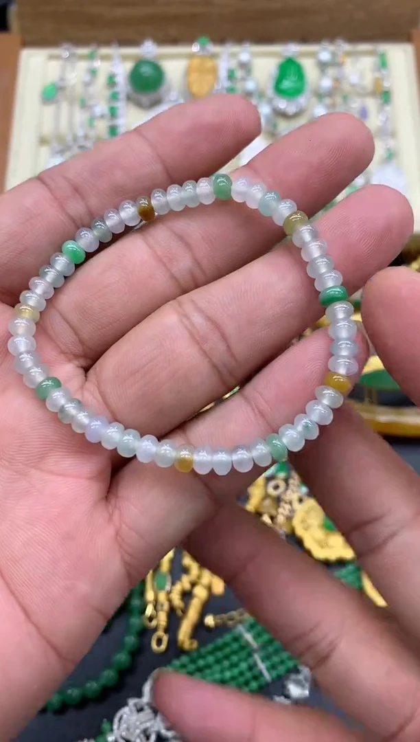 未镶嵌手串翡翠48-中国好珍宝