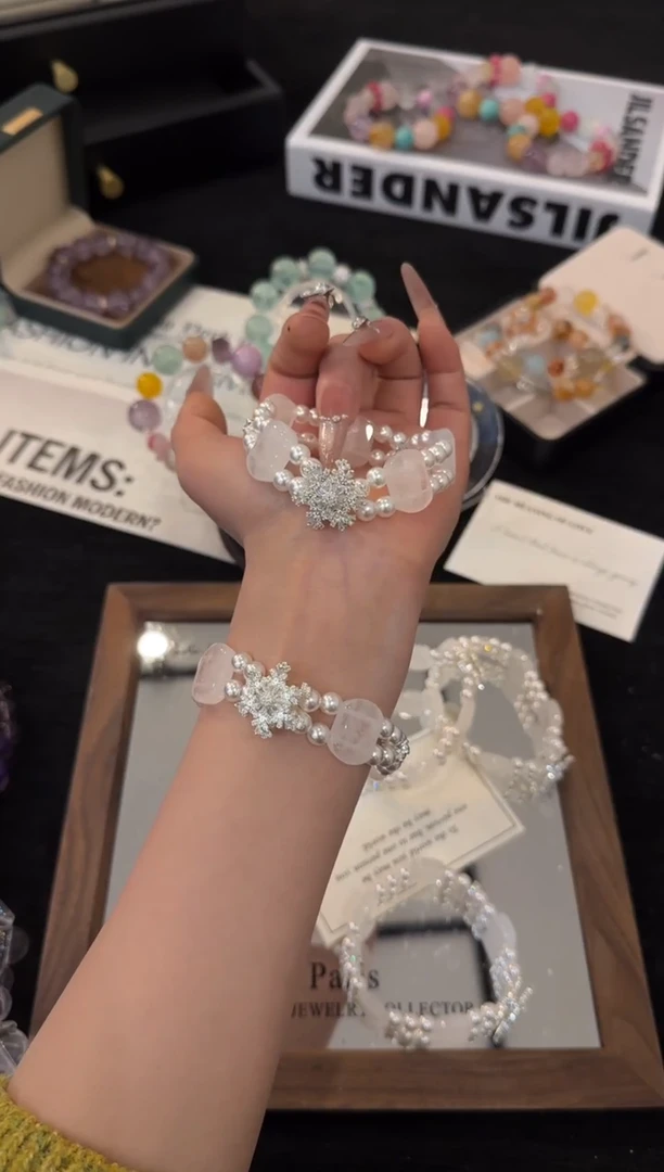 合金手链水晶白幽灵手牌x3648