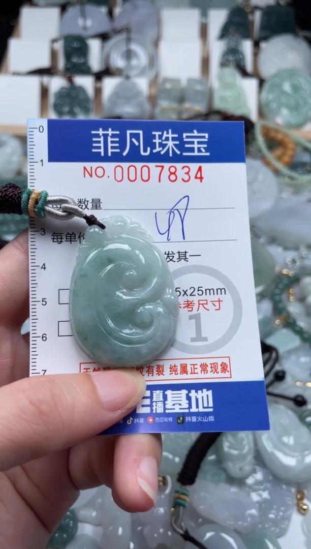 翡翠未镶嵌颈饰00..7834