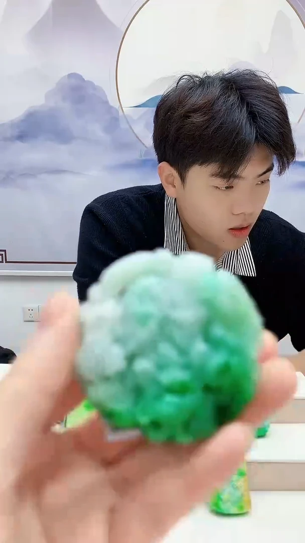 未镶嵌定制翡翠白***饭5145lr-毛货挂件28