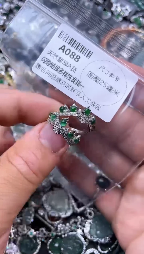 【闪购商品】翡翠颈饰未镶嵌A088戒指 多样性发其一